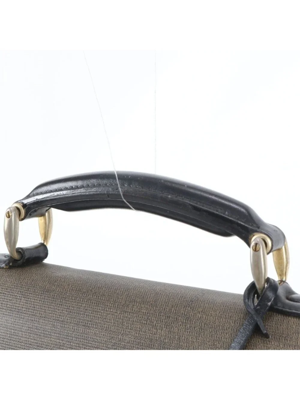 Fendi Vintage Leather Business Document Briefcase